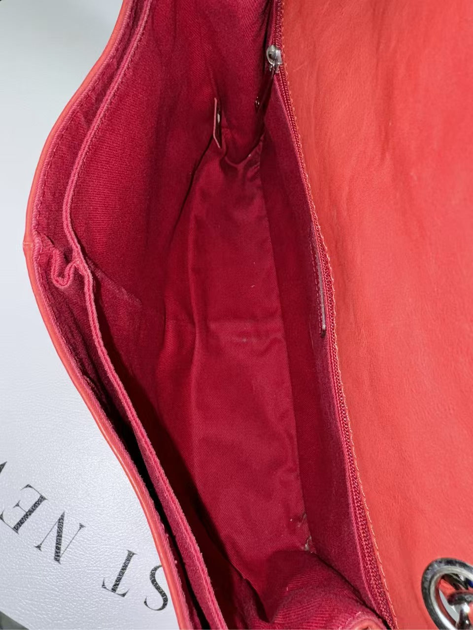 preloved Chanel bag CF /airport bag/Red/large size