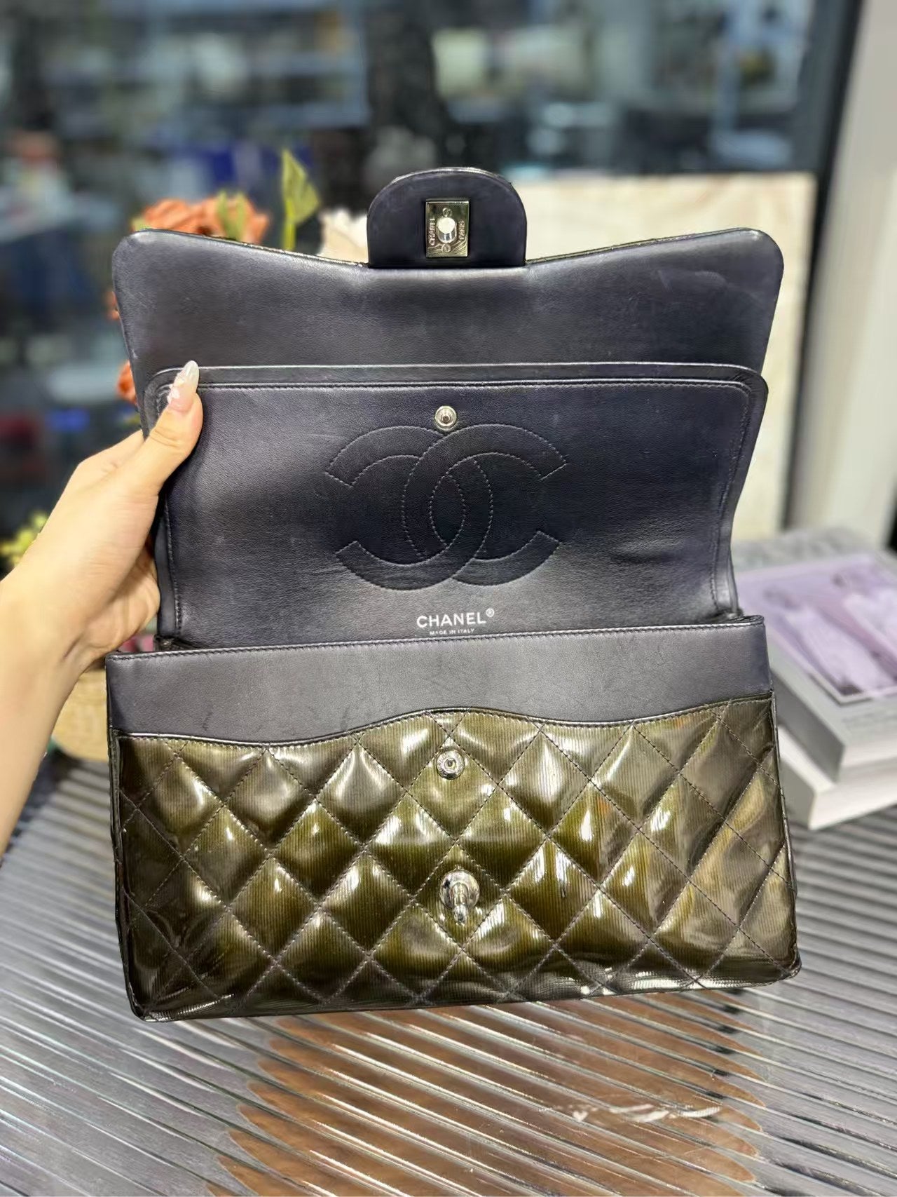 preloved chanel bag CF/shoulder bag/cross body bag/double flip
