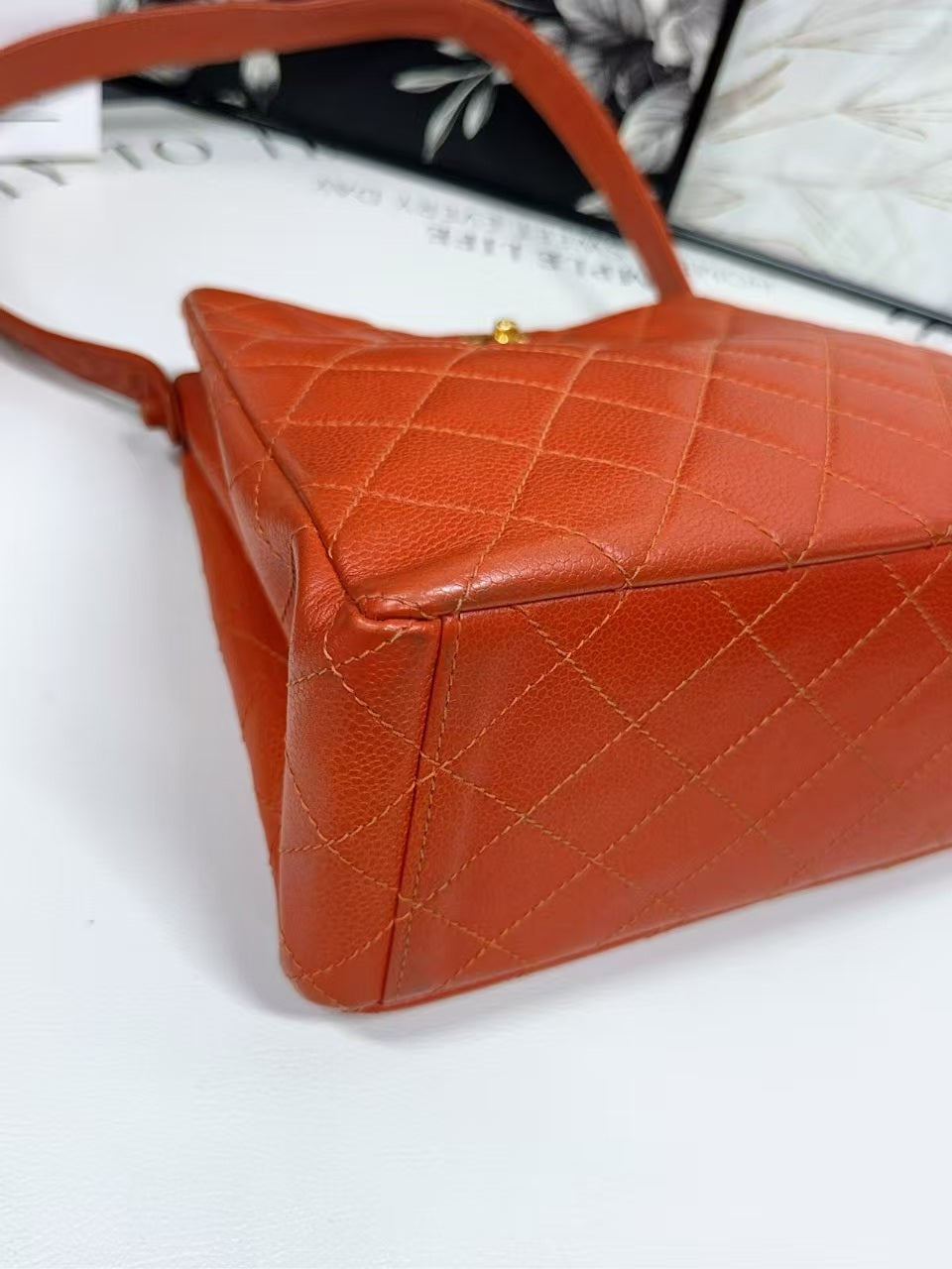 preloved Chanel bag Orange bag