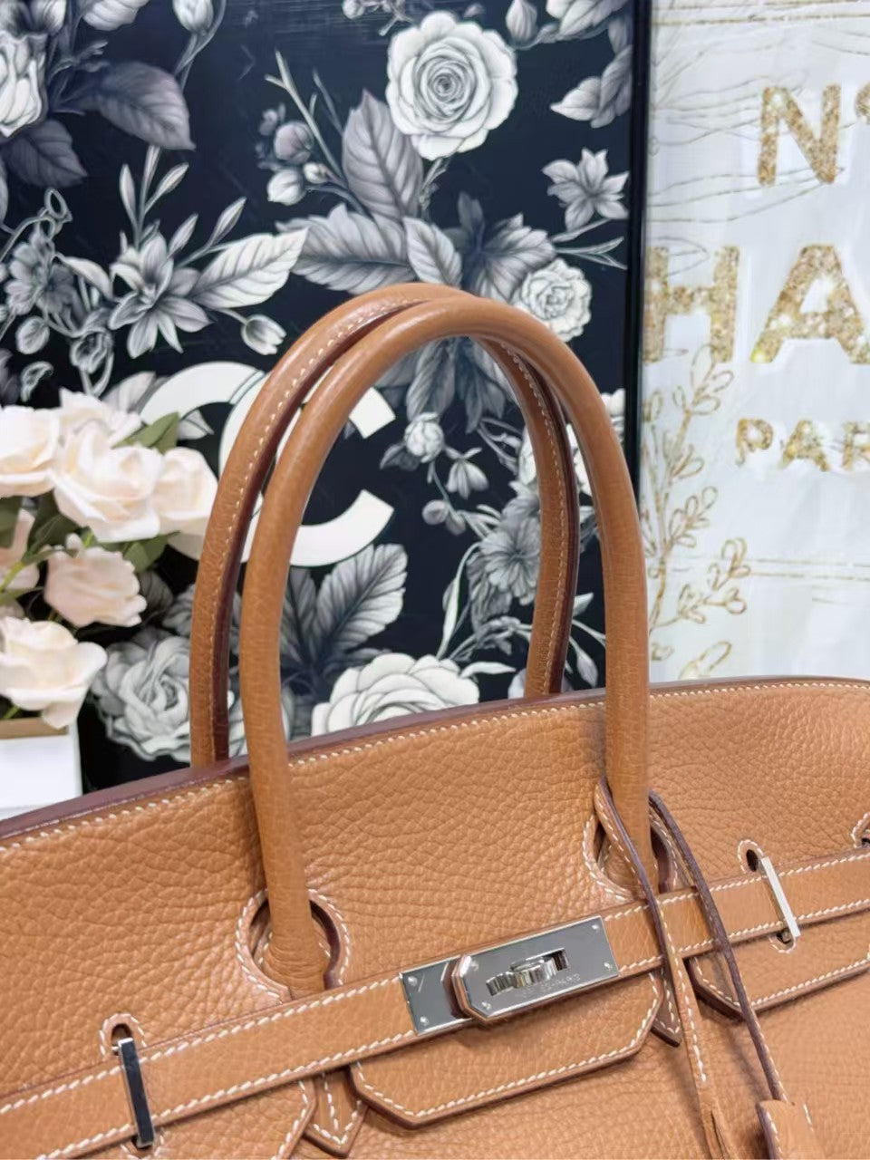 preloved Hermes bag Birkin 35/Brown /silver hardware