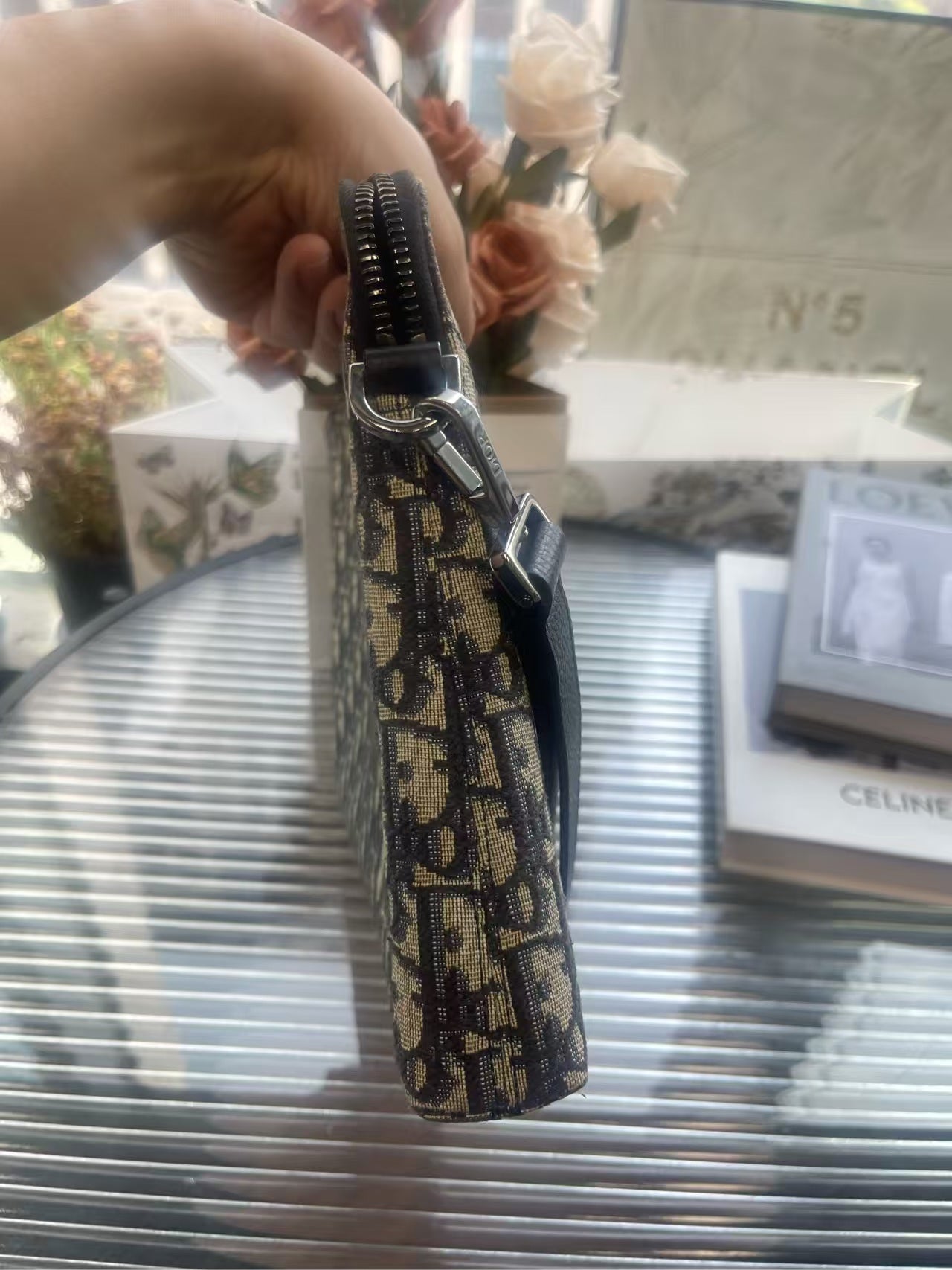 preloved Dior wash bag/handbag