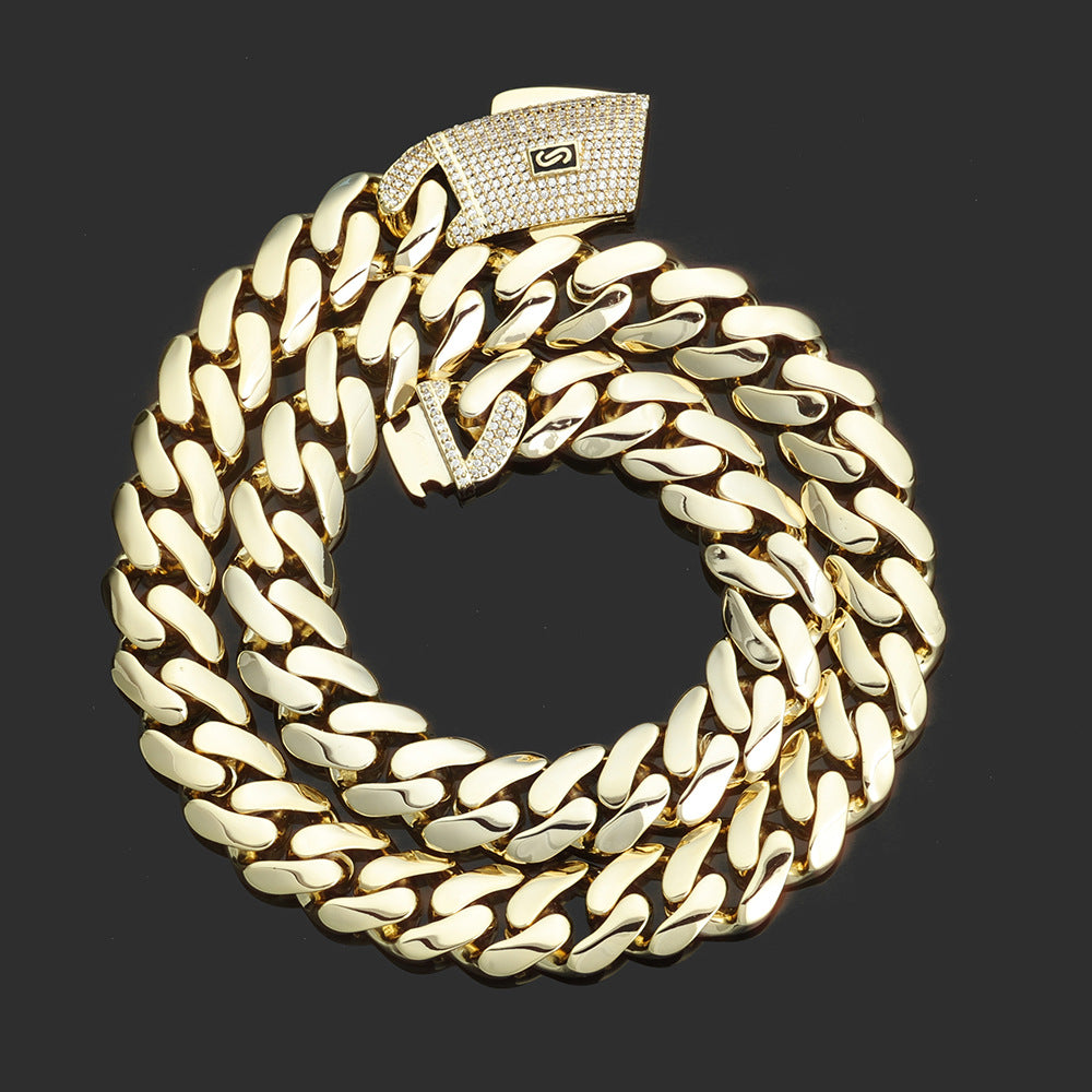 14k Hip pop chain for men