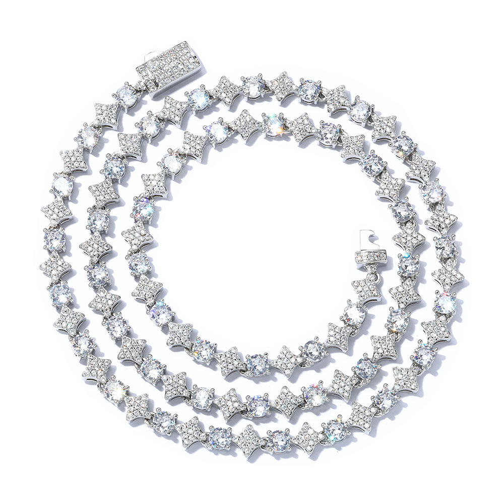 Hip pop bracket and necklace